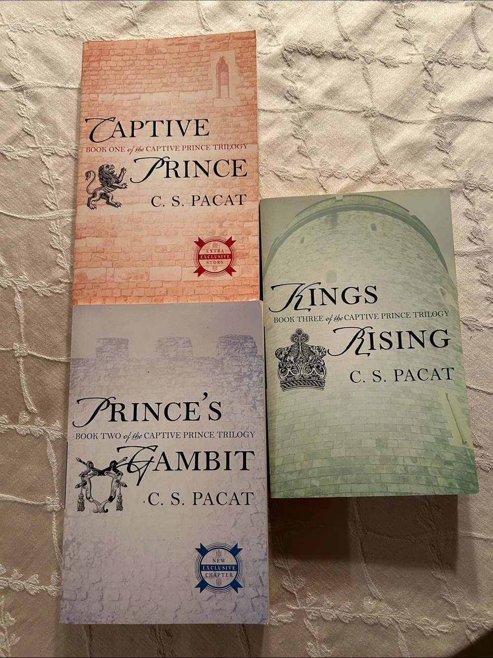 Captive Prince Trilogy by C.S. Pacat paperback books